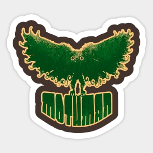 Mothman West Virginia Wing Humanoid Moth Retro Vintage Green Sticker